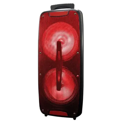 SUPERCOM IQ-3208DJTWS- RED - 8IN DL RD BT TRWRLS SPKR