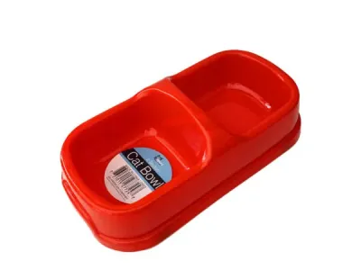 bulk buys DI693 - Dual Pet Bowl for Cats and Small Dogs