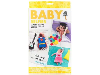 bulk buys CS162 - NPW USA Baby Selfie Kit with Fun Props & Marker