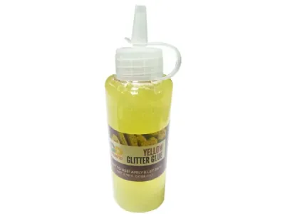 bulk buys CS170 - Horizon 2.98oz Yellow Glitter Glue with Easy Squeeze Top