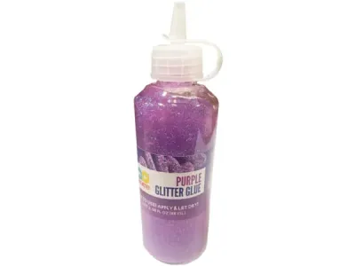 bulk buys CS169 - Horizon 2.98oz Lavender Glitter Glue - Squeeze Top