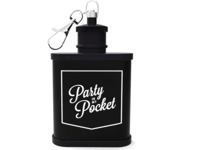 bulk buys CS175 - Party in My Pocket Key Chain Hip Flask - Fun Design
