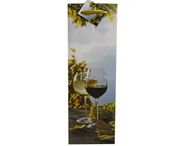 bulk buys GB220 - Elegant Wine Bottle Gift Bag with Note Card