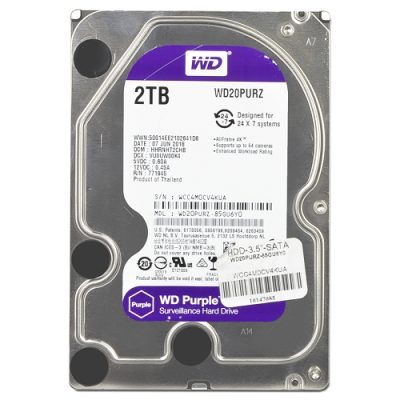 Western Digital WD20PURZ-NDW-RC - Western Digital Purple 2 Terabyte (2TB) SATA600 5400RPM 64MB