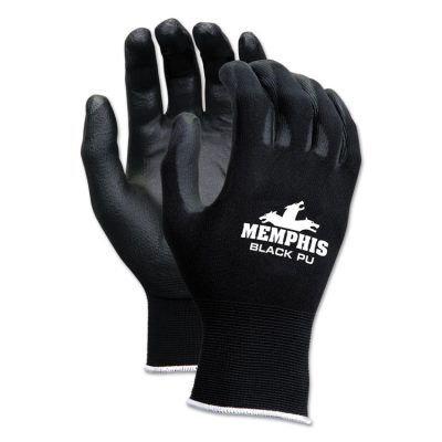 MCR SAFETY 9669L - GLOVES,NYL,L,13GA,12,BK