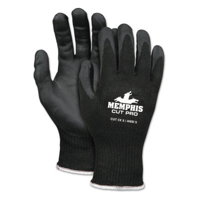 MCR SAFETY 92720NFXL - GLOVES,HPPE,NITRILE,XL,BK