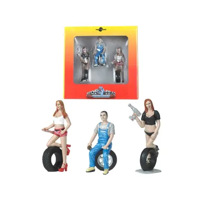 Motorhead Miniatures MH773 - 1:24 Tire Brigade Figurine Set
