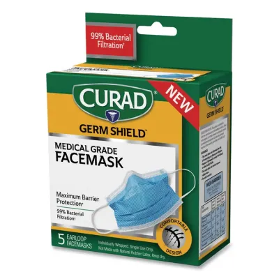 MEDLINE INDUSTRIES INC MII CUR812S - Curad Medical-grade FaceMasks - Recommended for: Healthcare 