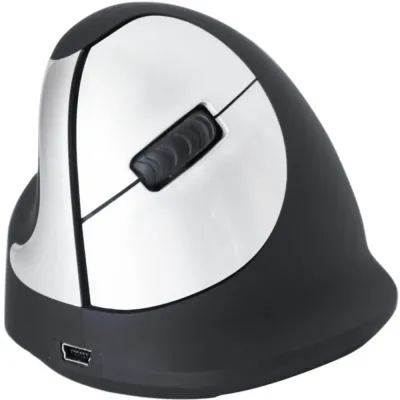 RGO RGOHEWLL - R-Go Tools Wireless Vertical Ergonomic Mouse, Medium, Left H