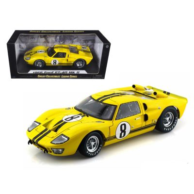 Shelby Collectibles SC417 - 1966 Ford GT-40 MK II 8 Yellow with Black Stripes 118 Diecas