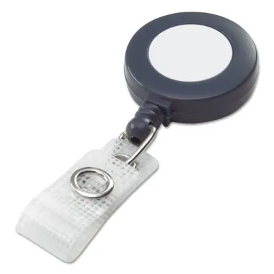 GBC-COMMERCIAL & CONSUMER GRP 50573 - Retractable Name Badge Reel - 3 Ft Extension, Gray, 25BX