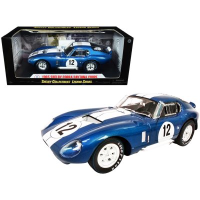 Shelby Collectibles SC146 - 1965 Shelby Cobra Daytona Coupe 12 Blue Metallic with White 