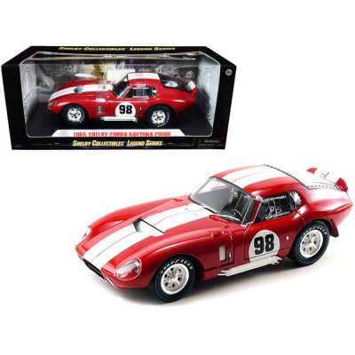 Shelby Collectibles SC131 - 1965 Shelby Cobra Daytona Coupe 98 Red with White Stripes 11