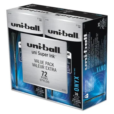 UNIBALL UBC 60144 - uni-ball Onyx Rollerball Pens - Fine Pen Point - 0.7 mm Pen 