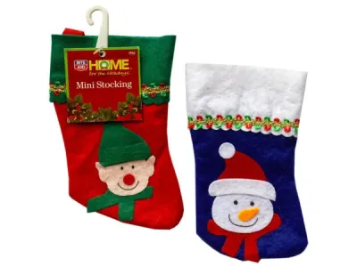 bulk buys HR463 - Classic Christmas Mini Stockings Set for Holiday Cheer