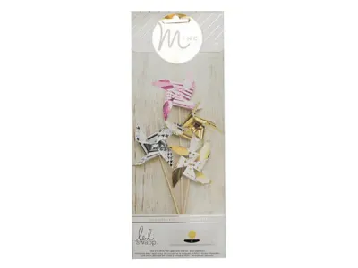 bulk buys AC042 - Assorted Pattern Cardstock Pinwheel Set - 12 Pack