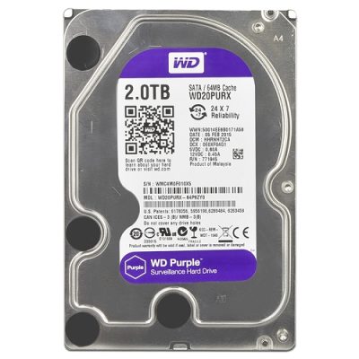 Western Digital WD20PURX-NDW-RC - Western Digital Purple 2 Terabyte (2TB) SATA600 5400RPM 64MB