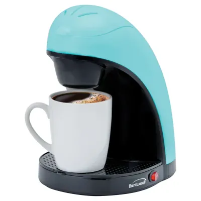 Brentwood TS-112BL - SGL SRV CFEE MKR&MUG BLU