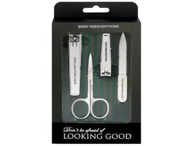 bulk buys OH044 - Body Prescriptions Mens Care Nail Care Kit - Green