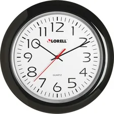 Lorell LLR 60989 - Lorell 13-14 Round Quartz Wall Clock - Analog - Quartz - Whi