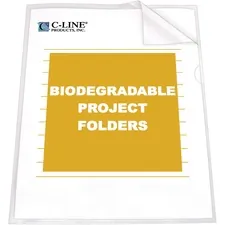 C-LINE CLI 62627 - C-Line Biodegradable Poly Project Folders - Reduced Glare, 1