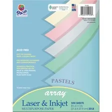 PACON CORPORATION PAC 101058 - Pacon Inkjet, Laser Bond Paper - Pastel Lilac, Pastel Gray, 