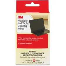 3M MMM CL630 - 3M Notebook Screen Cleaning Wipes - 24  Pack