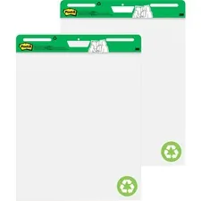 3M MMM 559RP - Post-it Easel Pad with Recycled Paper - 30 Sheets - Plain - 