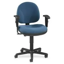 Lorell LLR 80006 - Lorell Millenia Pneumatic Adjustable Task Chair - Blue Seat 