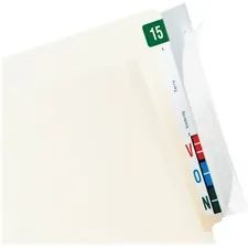TABBIES TAB 68386 - Tabbies Wrap Around Folder End Tabs - 2 Tab Height x 8 Tab W
