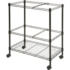 Lorell LLR 45650 - Lorell Mobile Wire File Cart - 4 Casters - Steel - x 26 Widt
