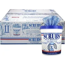 ITW PRO BRANDS ITW 42272CT - SCRUBS In-A-Bucket Hand Cleaner Towels - 12 x 10 - Blue - Ab