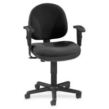 Lorell LLR 80004 - Lorell Millenia Pneumatic Adjustable Task Chair - Black Seat