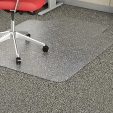 Lorell LLR 02157 - Lorell Low Pile Wide Lip Economy Chairmat - Carpeted Floor -