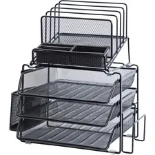 Lorell LLR 95251 - Lorell Divided 4-tier Desktop Organizer - 4 Tier(s) - 15.8 H