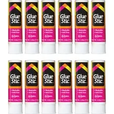 Avery Dennison AVE 00166BX - Avery Glue Stic - 0.26 fl oz - 12  Box - White