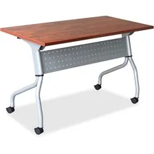 Lorell LLR 60720 - Lorell Cherry Flip Top Training Table - Rectangle Top - Four