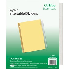Avery Dennison AVE 24831 - Avery Office Essentials Big Tab(TM) Insertable Dividers, Buf