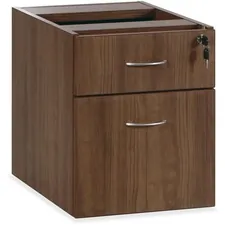 Lorell LLR 69987 - Lorell Essentials Series Walnut Hanging Pedestal - 2-Drawer 
