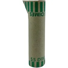 PAPR PRODUCTS PQP 23010 - PAP-R Tubular Coin Wrap - 10? Denomination - Durable, Burst 