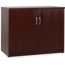 Lorell LLR 69612 - Lorell Essentials Series Mahogany 2-door Storage Cabinet - 3