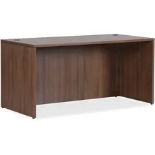 Lorell LLR 69967 - Lorell Walnut Laminate Office Suite Desk Shell - 1 Top, 66.1