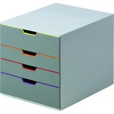 DURABLE OFFICE PRODUCTS DBL 760427 - DURABLE VARICOLOR Desktop 4 Drawer Organizer - 11 W x 11-38 