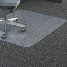 Lorell LLR 69703 - Lorell Polycarbonate Rectangular Studded Chairmats - Carpete