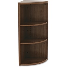 Lorell LLR 69610 - Lorell Walnut Laminate Office Suite Desking - 36 Height x 14