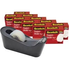 3M MMM 700K10C18BLK - Scotch Super-Hold Tape - 27.78 yd Length x 0.75 Width - Disp