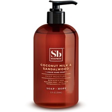 SOAPBOX SBX 00676 - Soapbox Coconut Milk & Sandalwood Liquid Hand Soap - Sweet &