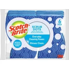3M MMM 203064CT - Scotch-Brite Scrub Dots Non-Scratch Sponge - 4.8 Height x 6.