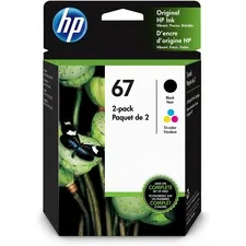 HP HEW 3YP29AN - HP 67 Ink Cartridge - Tri-color, Black - Inkjet - Standard Y