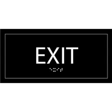 Lorell LLR 02662 - Lorell Exit Sign - 1 Each - 4 Width x 8 Height - Rectangular
